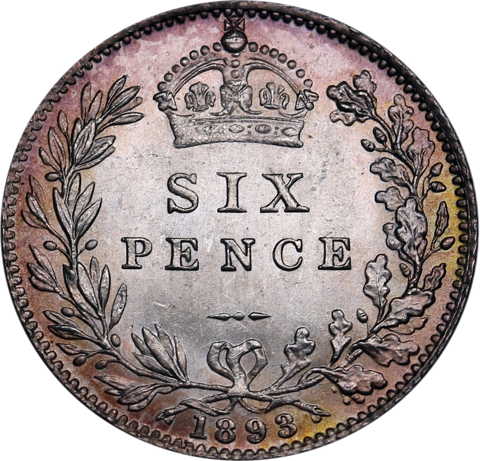 6 Pence - Victoria 3rd portrait reverse