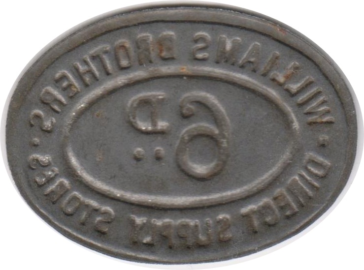 6 Pence - Williams Brothers Direct Supply Stores reverse