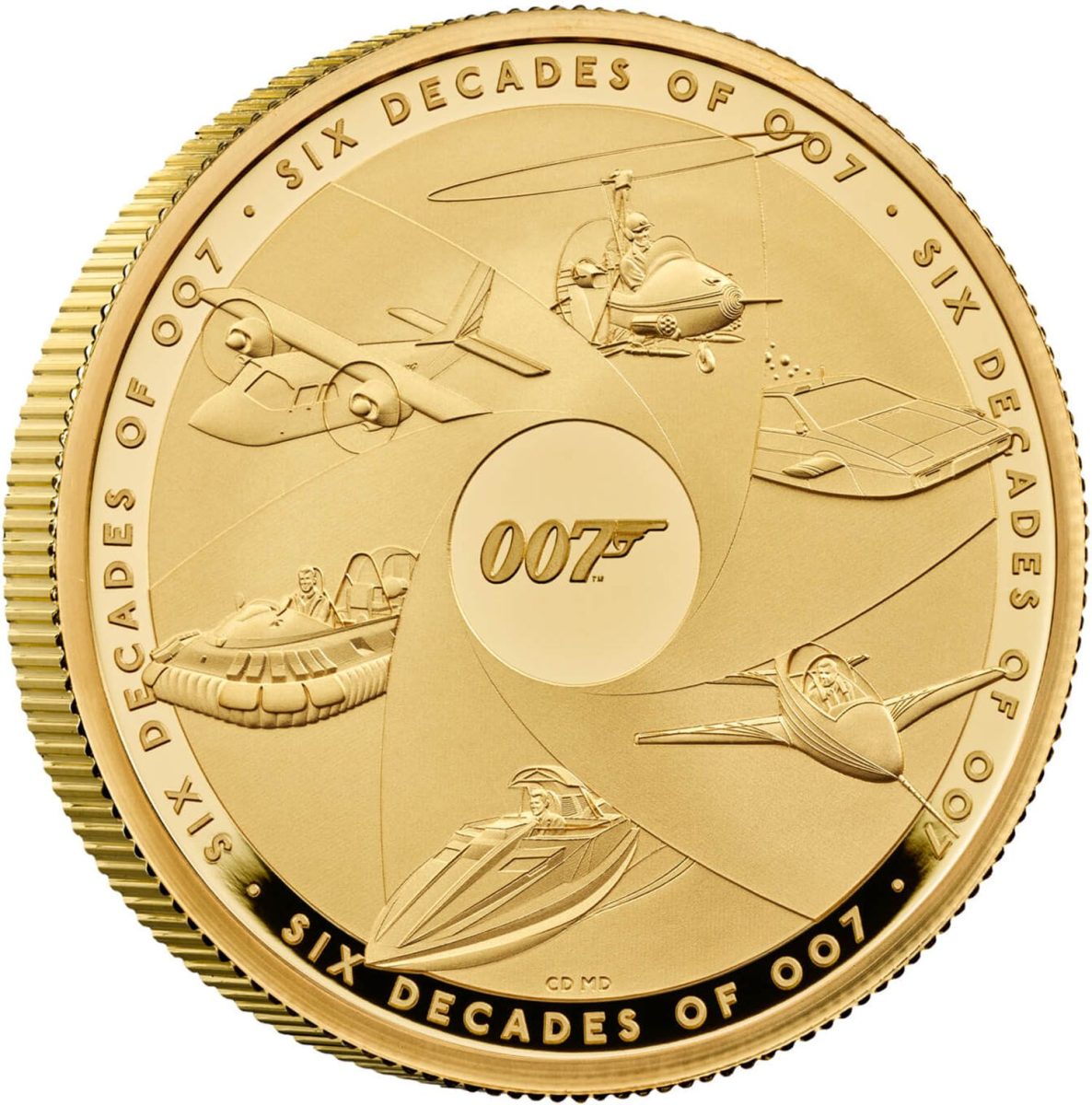 7000 Pounds - Charles III Bond Films Completer; Gold Proof