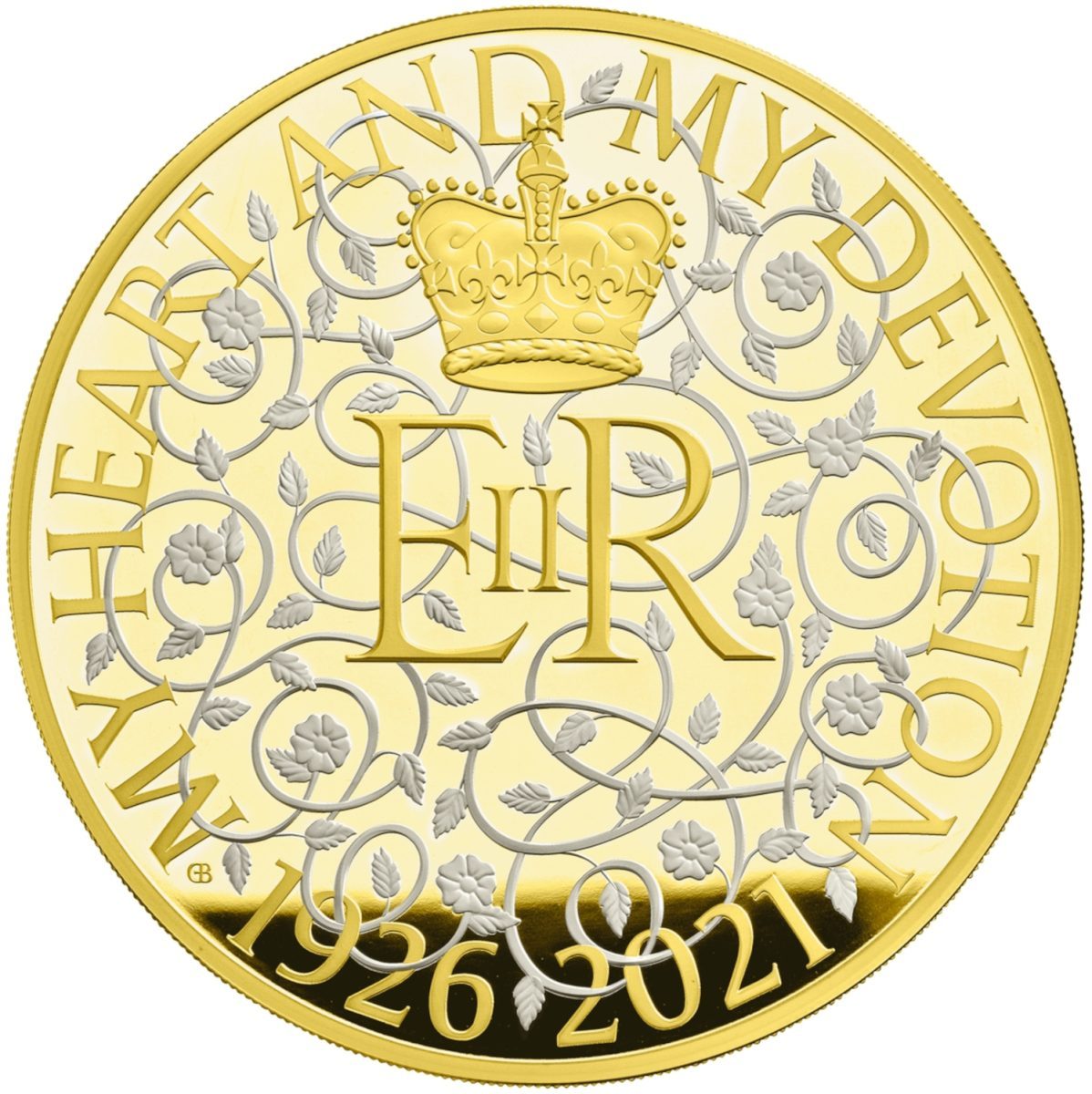 9500 Pounds - Elizabeth II Queen's 95th Birthday; Gold Proof reverse