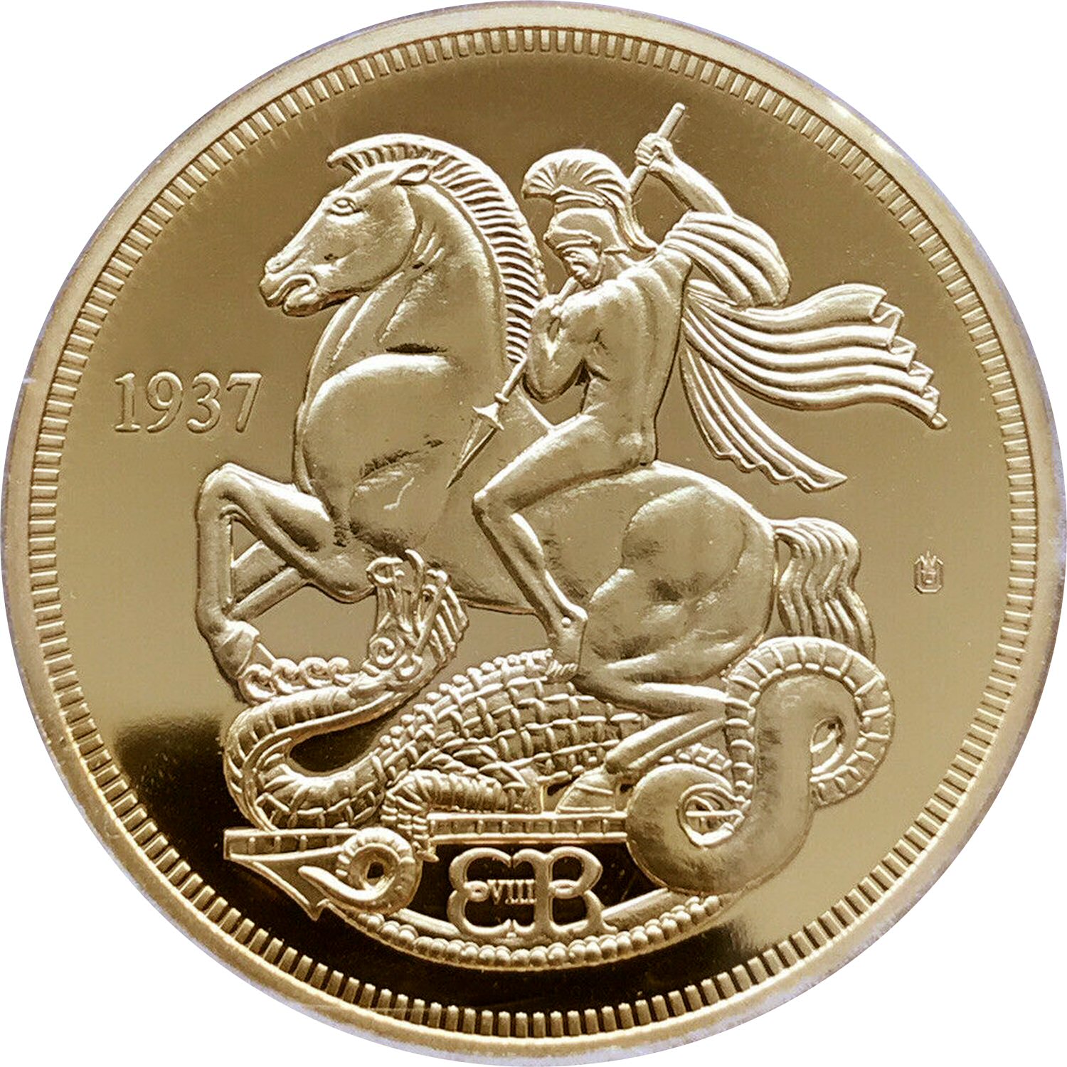 Fantasy Coin - 1 Sovereign - Edward VIII Pattern reverse