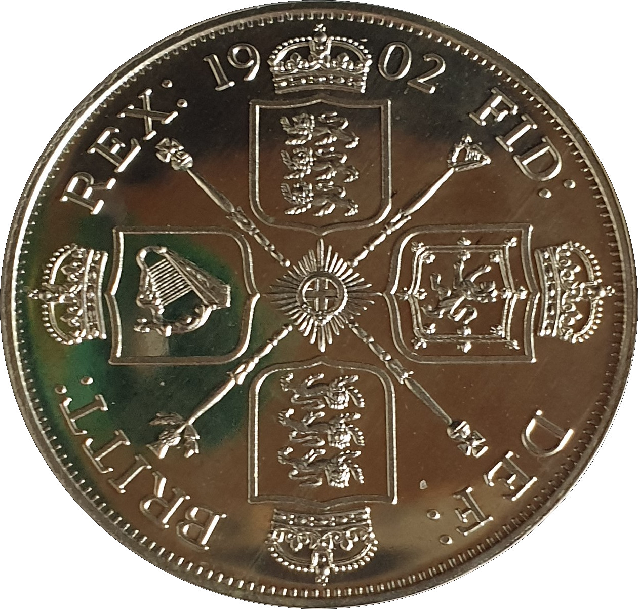 Fantasy Coin - Double Florin - Edward VII reverse