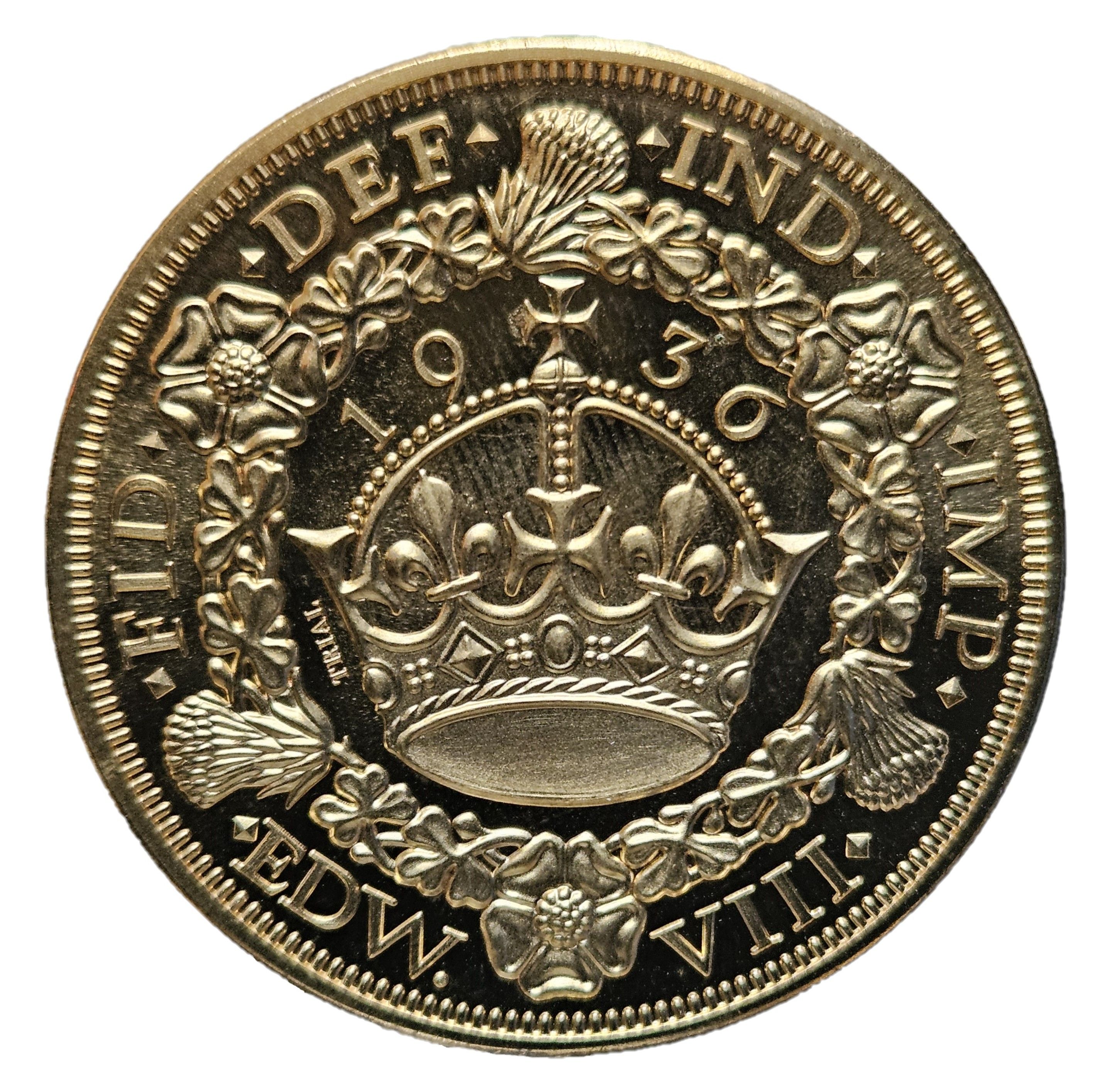 Fantasy Coin - Edward VIII "Wreath" Crown, Trial reverse