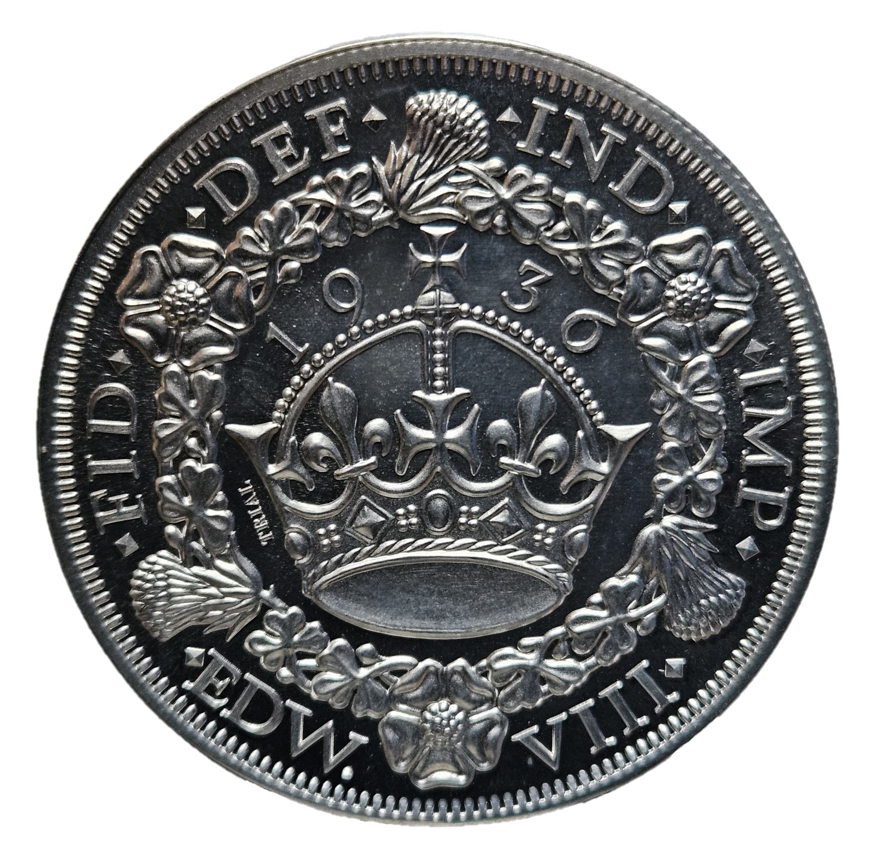 Fantasy Coin - Edward VIII "Wreath" Crown, Trial reverse