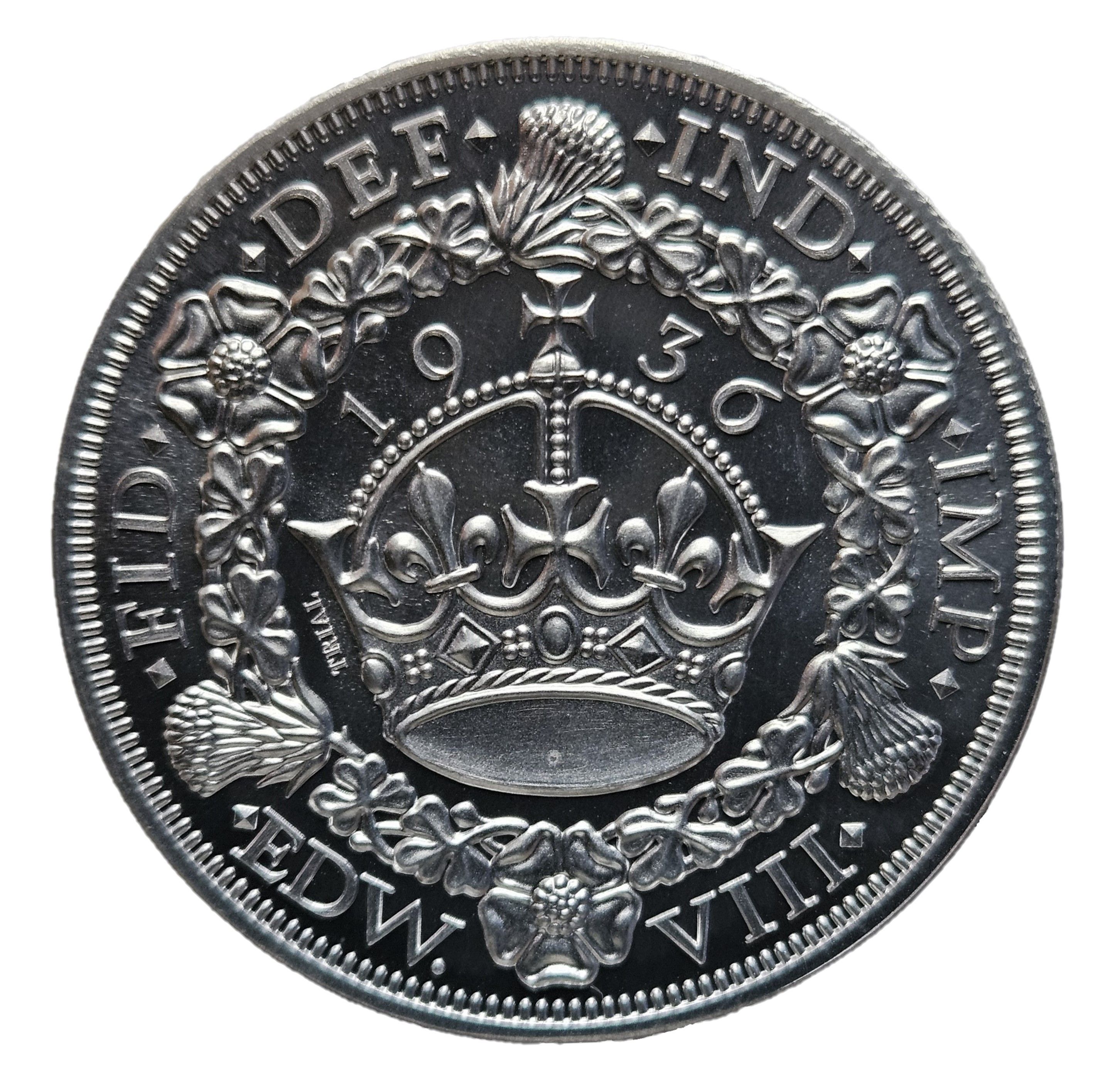 Fantasy Coin - Edward VIII "Wreath" Crown, Trial reverse