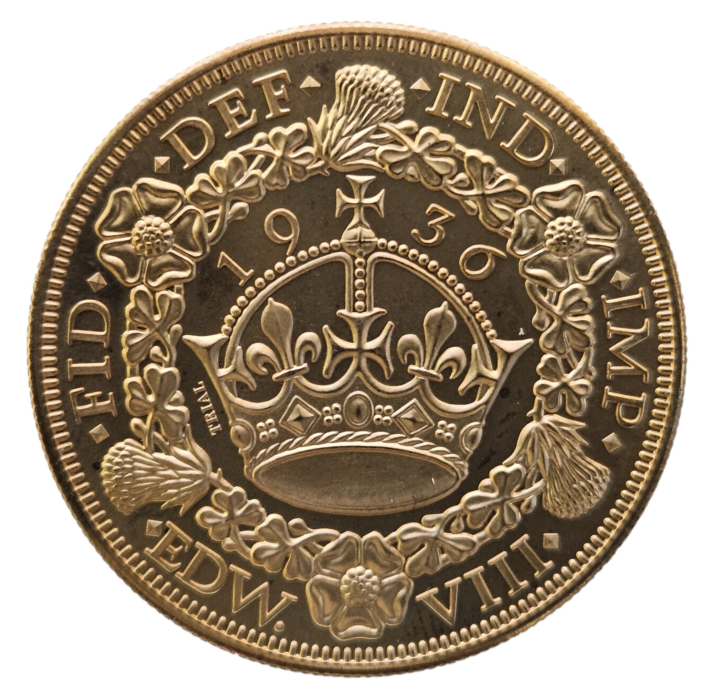 Fantasy Coin - Edward VIII "Wreath" Crown, Trial reverse