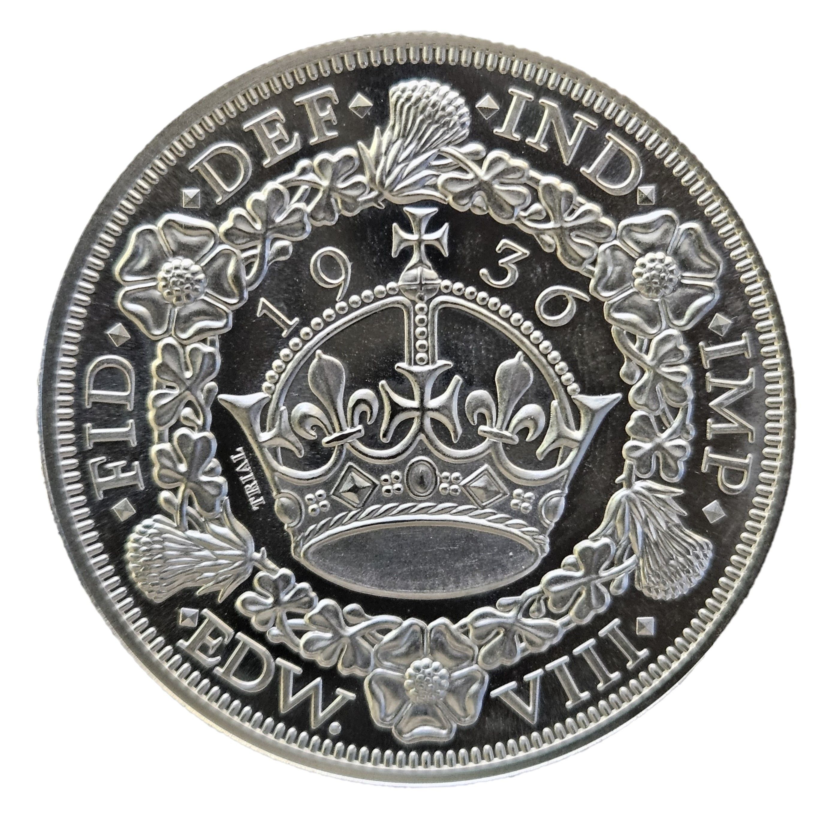 Fantasy Coin - Edward VIII "Wreath" Crown, Trial reverse