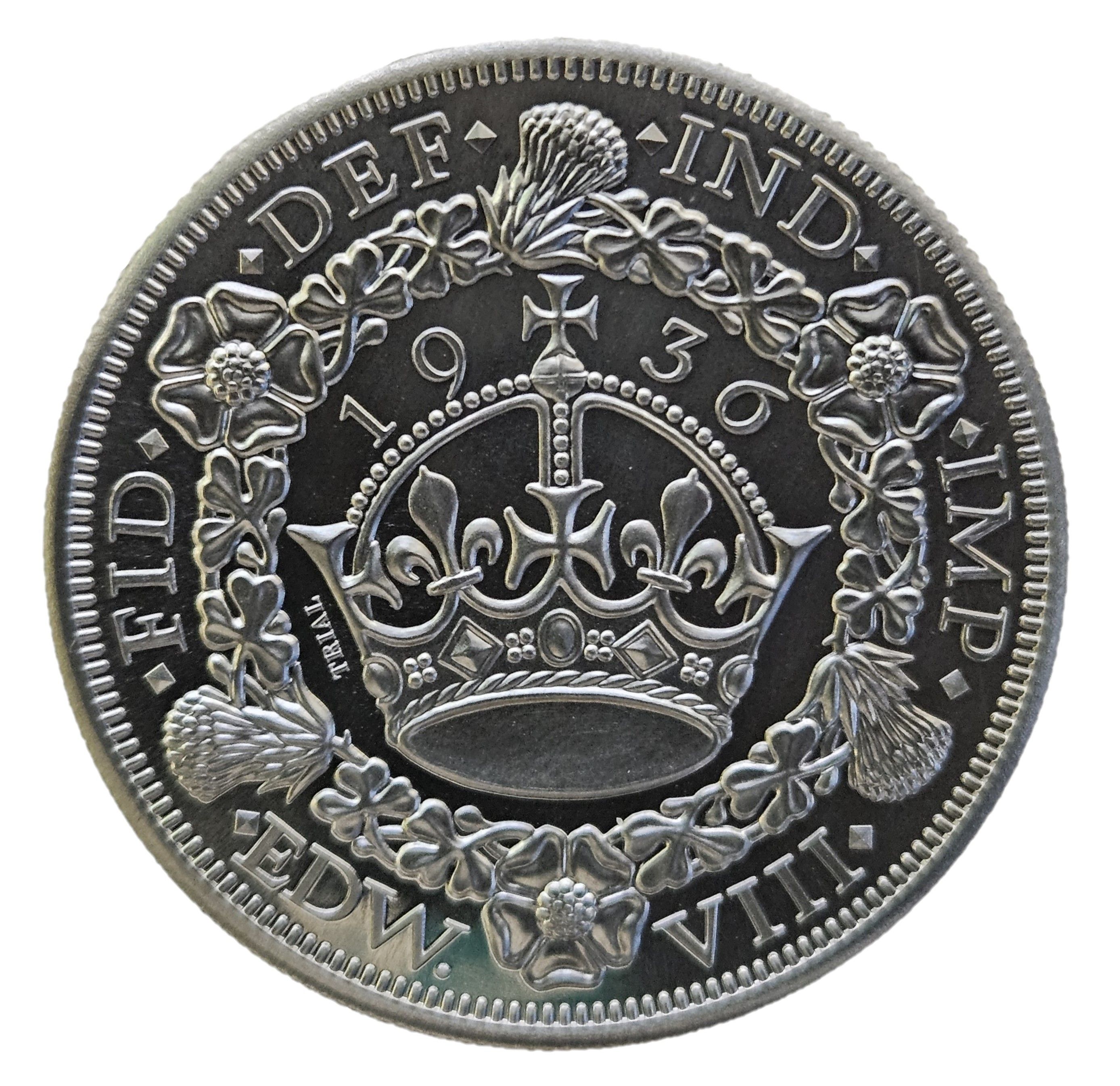 Fantasy Coin - Edward VIII "Wreath" Crown, Trial reverse