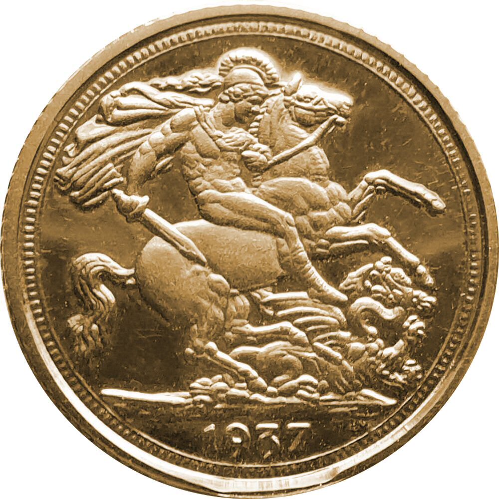 Fantasy Coin - ½ Sovereign - Edward VIII Pattern reverse