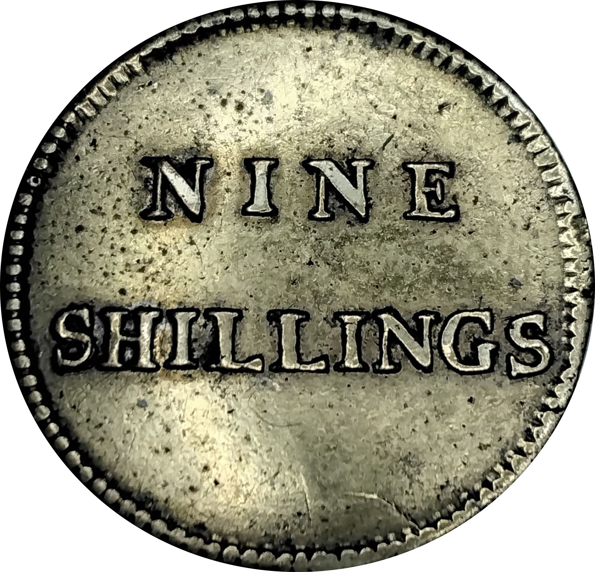 Gaming Token - Portugal Escudo - Nine Shillings reverse