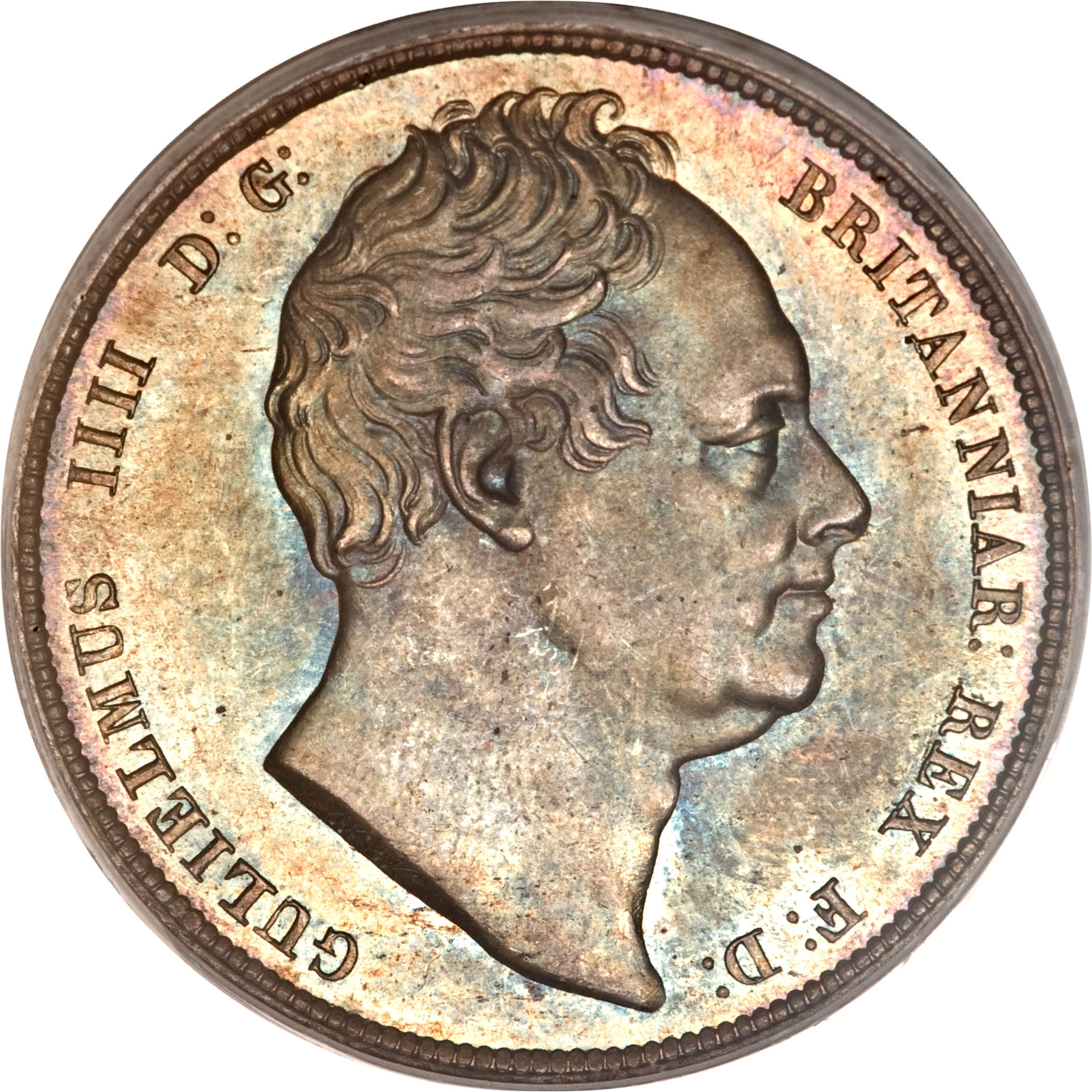 ½ Crown - William IV obverse