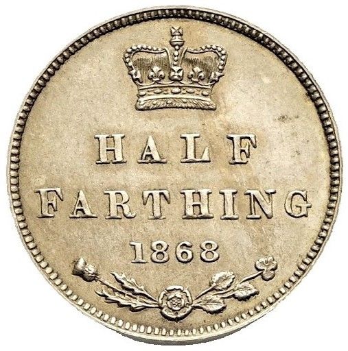 ½ Farthing - Victoria Copper-nickel Pattern reverse