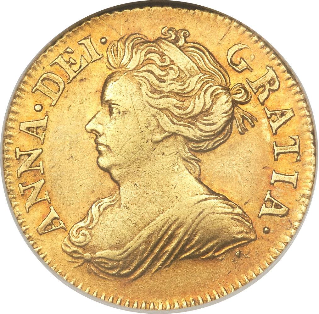½ Guinea - Anne obverse