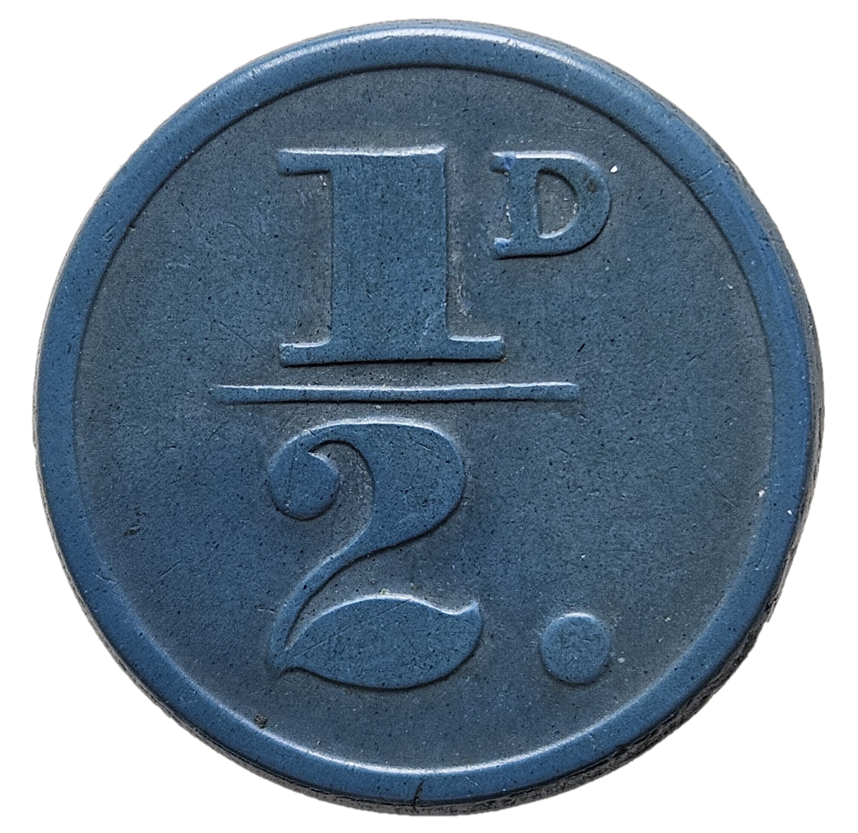 ½ Pence - Leeds City Tramways reverse