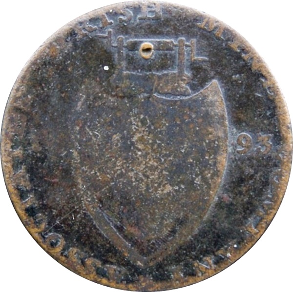 ½ Penny Anglesey / Irish Cronebane reverse