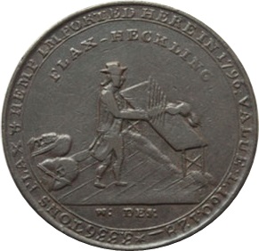 ½ Penny Angusshire - Dundee / Dudhope Castle reverse