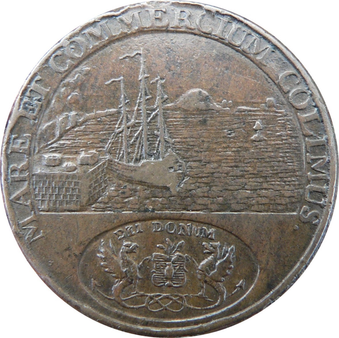 ½ Penny Angusshire - Dundee / Infirmary reverse