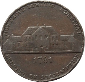 ½ Penny Angusshire - Montrose / Lunatic Hospital reverse