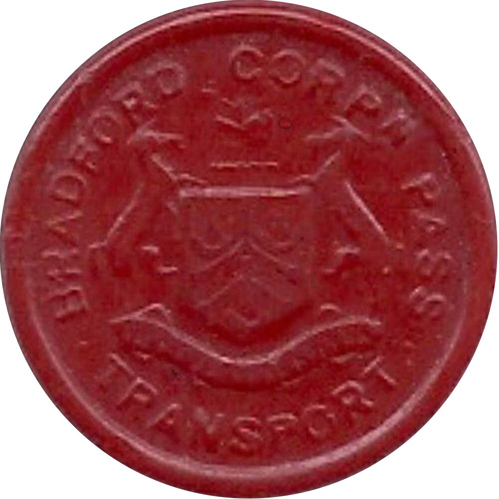 ½ Penny - Bradford Corporation Transport obverse