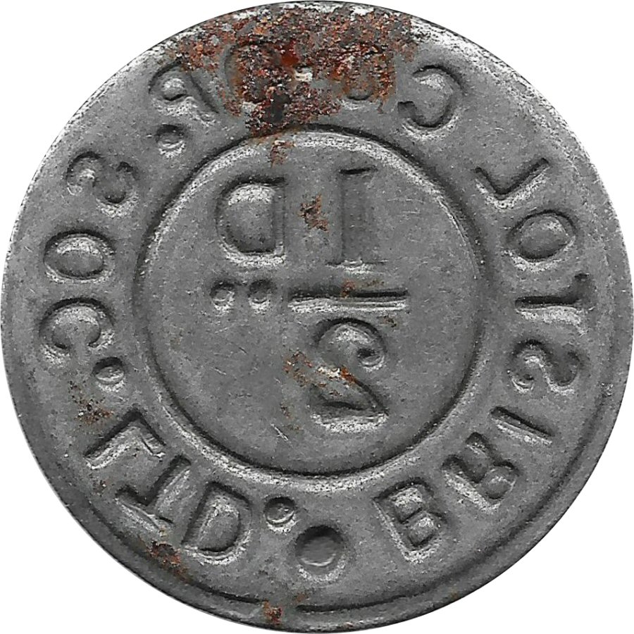 ½ Penny - Bristol CSL Gloucestershire reverse