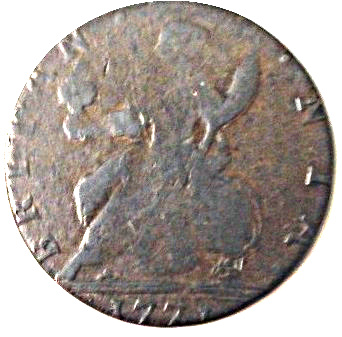 ½ Penny Brutus Sextus - Britannia reverse