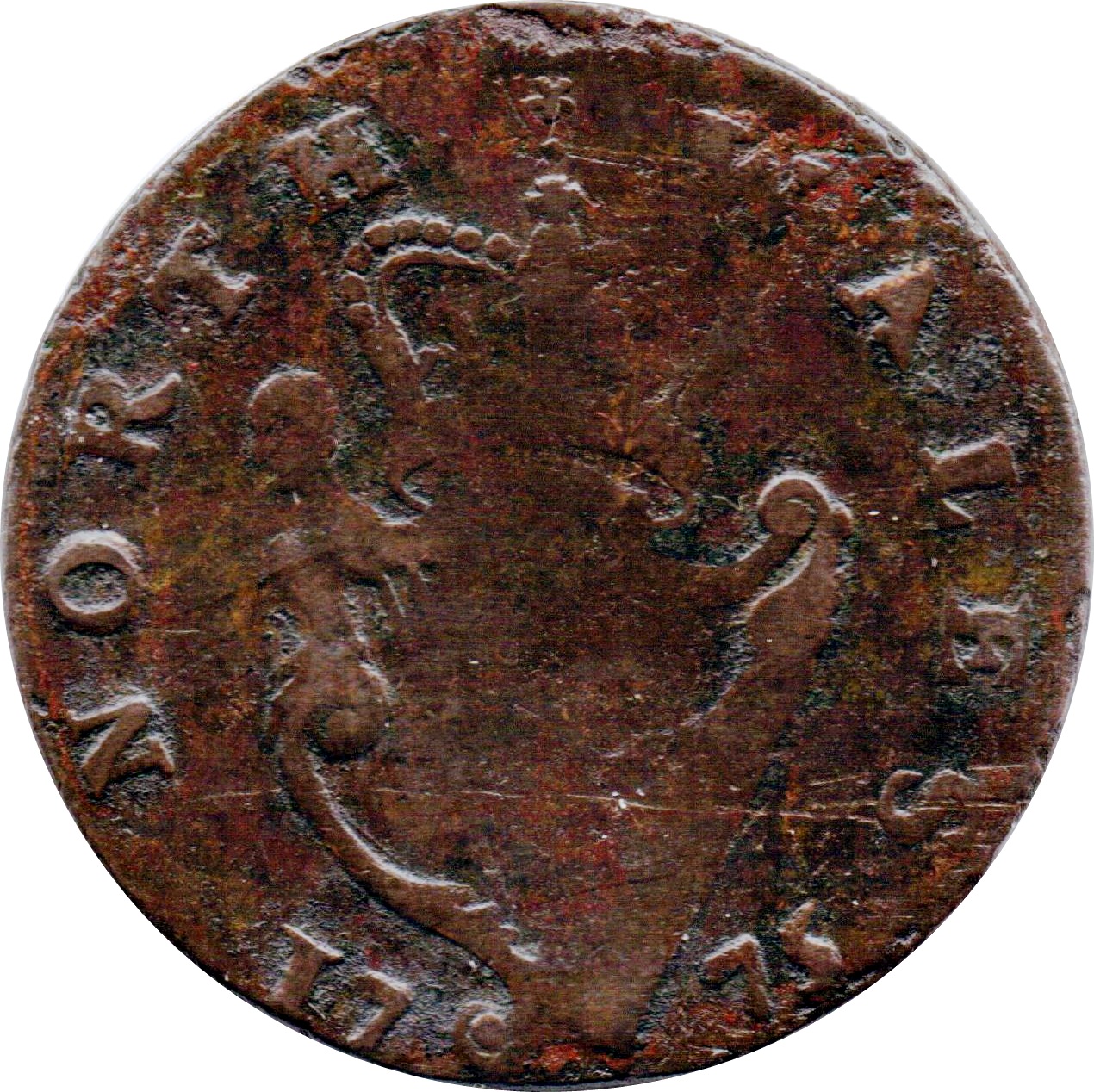½ Penny Claudius Romanus - North Wales reverse