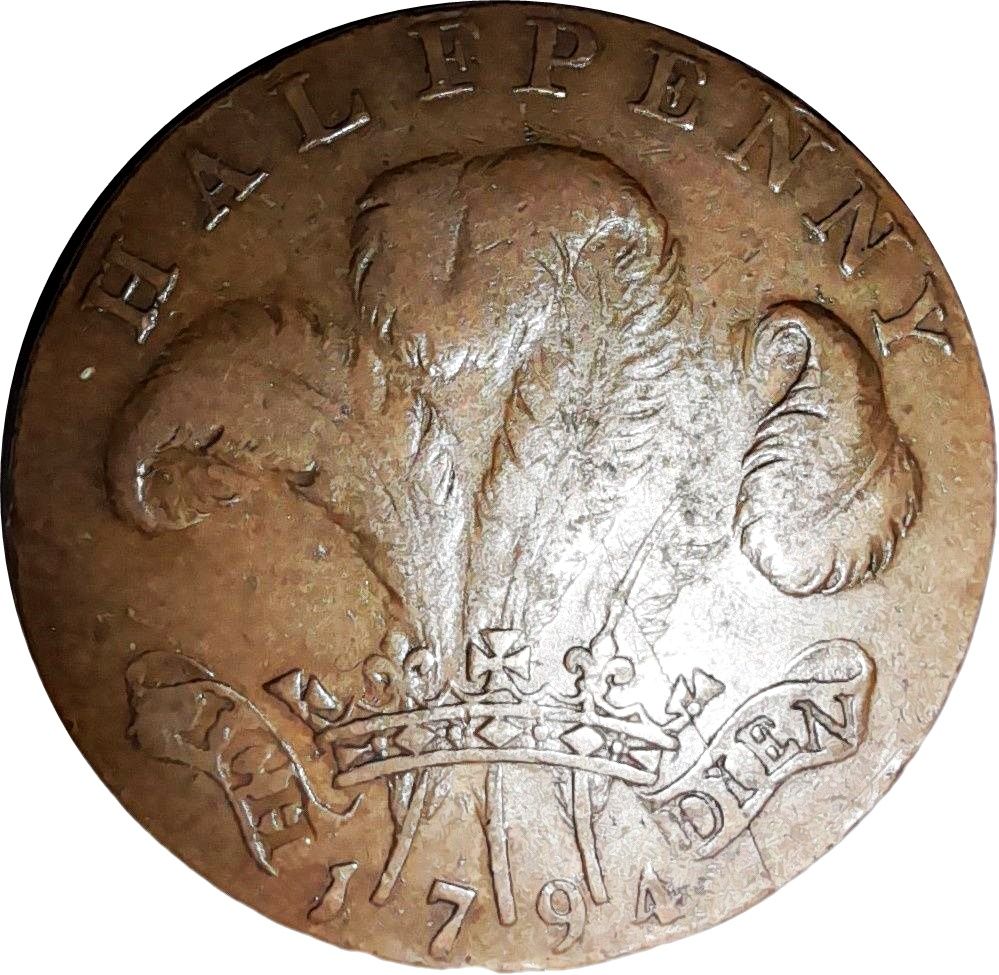 ½ Penny Essex - Warley camp reverse