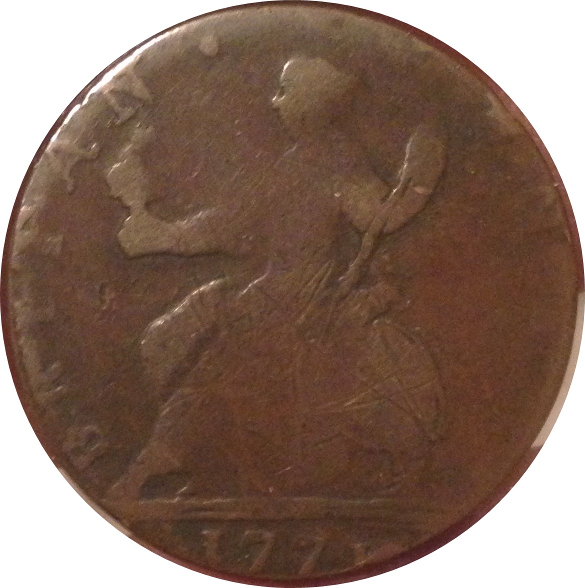 ½ Penny George Gordon - Britannia reverse