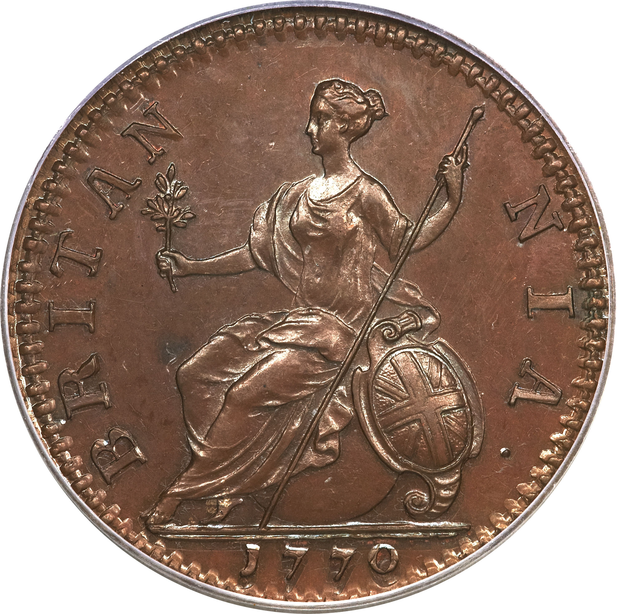 ½ Penny - George III 1st issue reverse