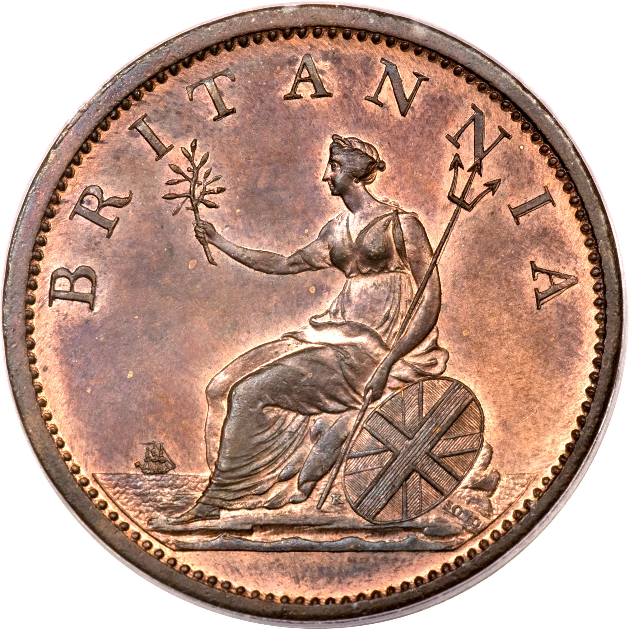 ½ Penny - George III 4th issue reverse
