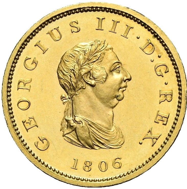 ½ Penny - George III 4th issue - Pattern obverse