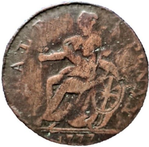 ½ Penny George King of B - Half Penny reverse