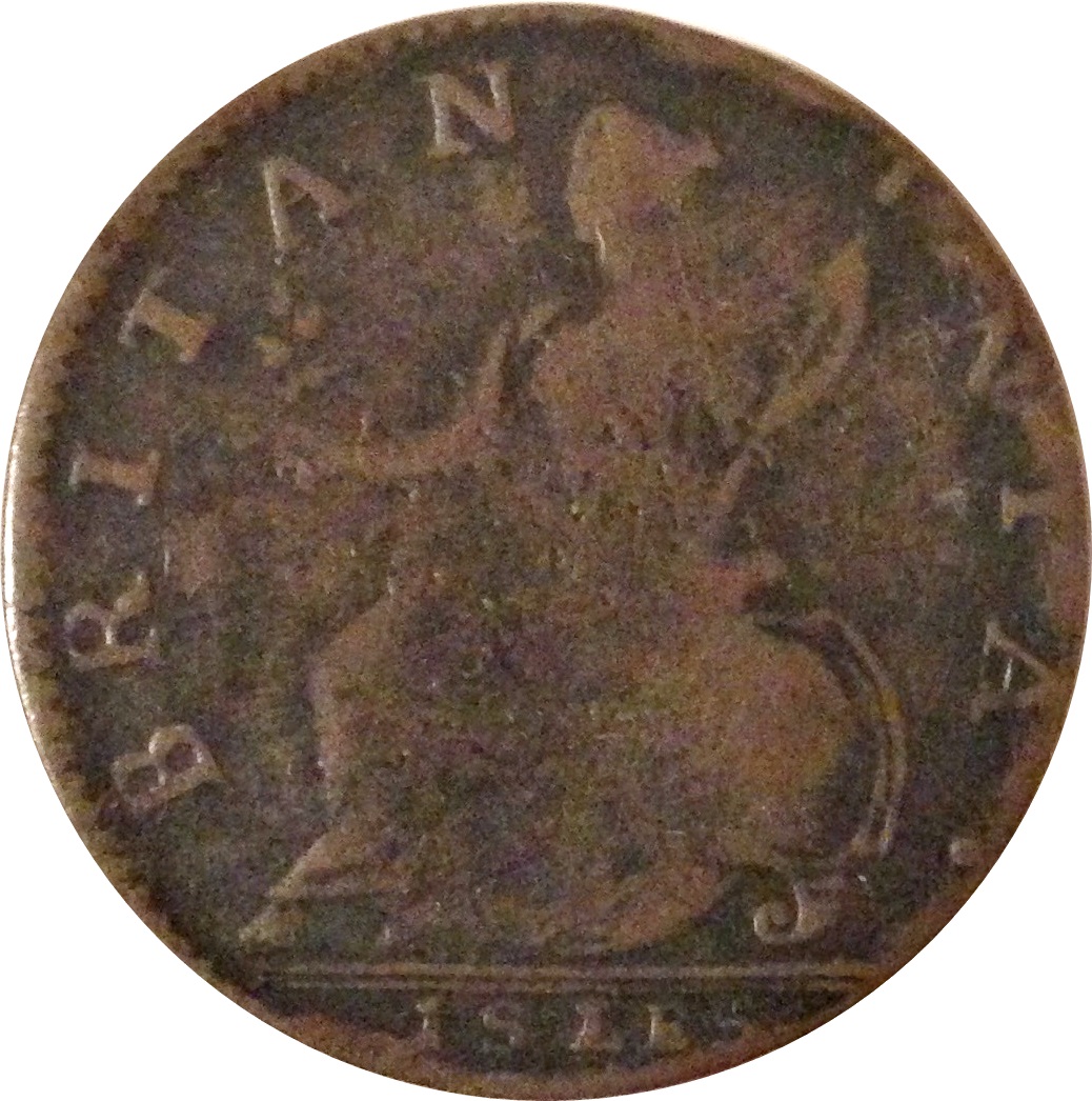 ½ Penny George Rules - Britannia Isles reverse