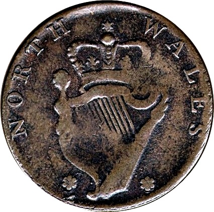 ½ Penny Georgeivs Washington - North Wales reverse