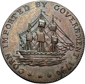 ½ Penny Gloucestershire - Badminton obverse