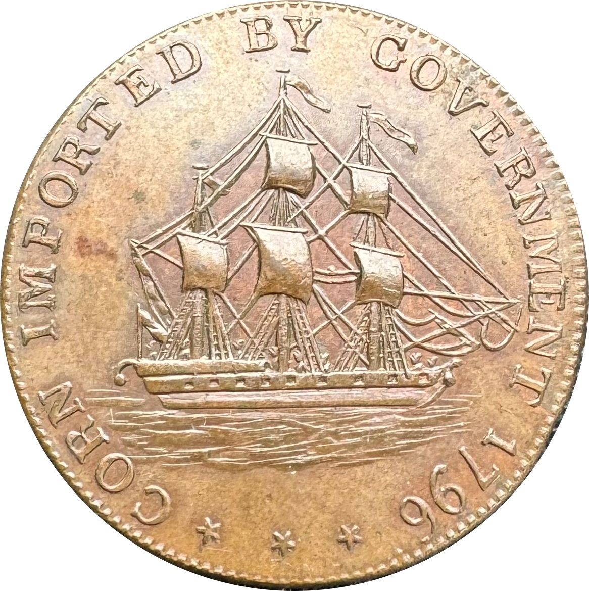 ½ Penny Gloucestershire - Badminton obverse