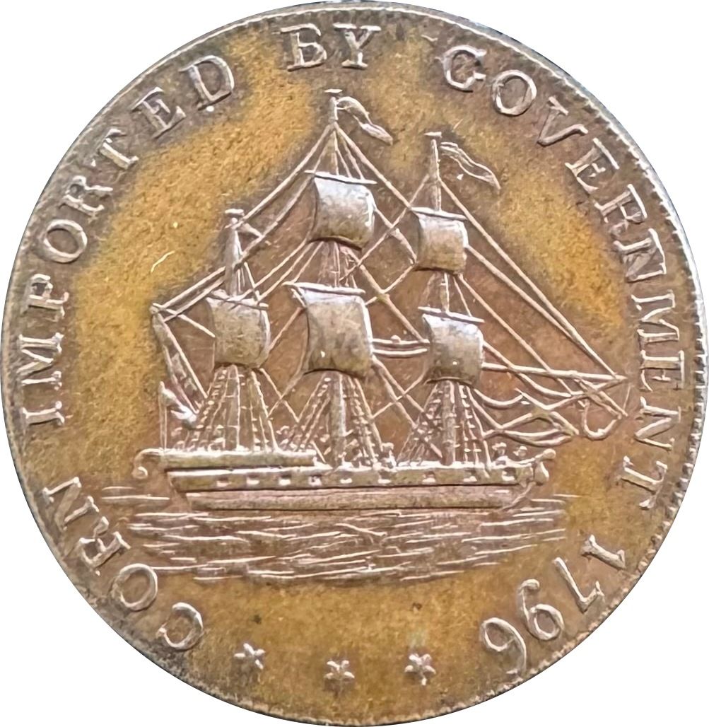 ½ Penny Gloucestershire - Badminton obverse