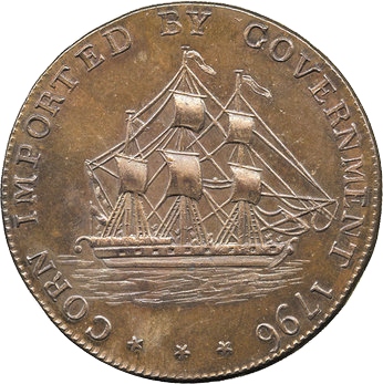 ½ Penny Gloucestershire - Badminton obverse