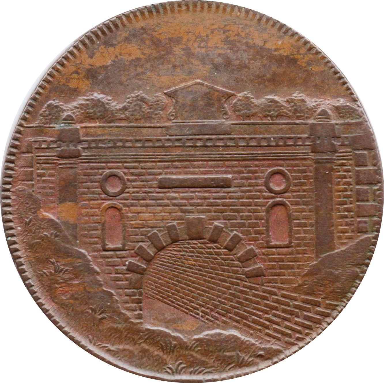 ½ Penny Gloucestershire - Brimscombe Port reverse