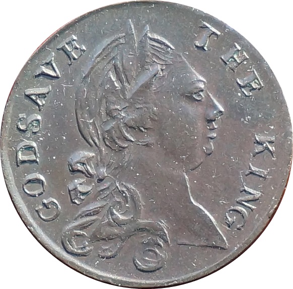½ Penny God Save The King - Be As You Seem To Be obverse