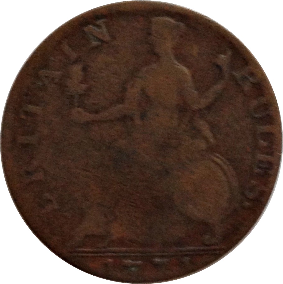 ½ Penny Gregory III Pon - Britain Rules reverse