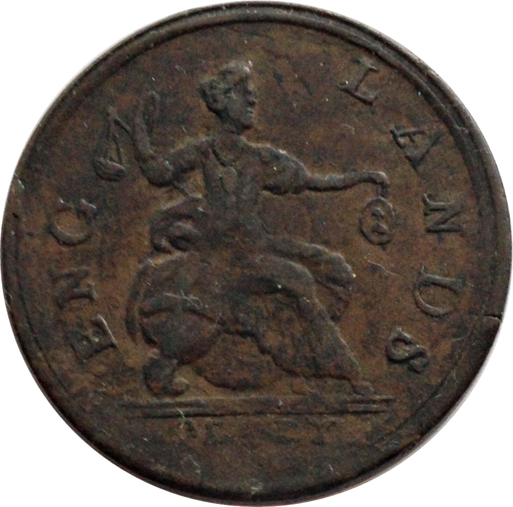 ½ Penny Gulielemus Shakespeare - Englands Glory reverse