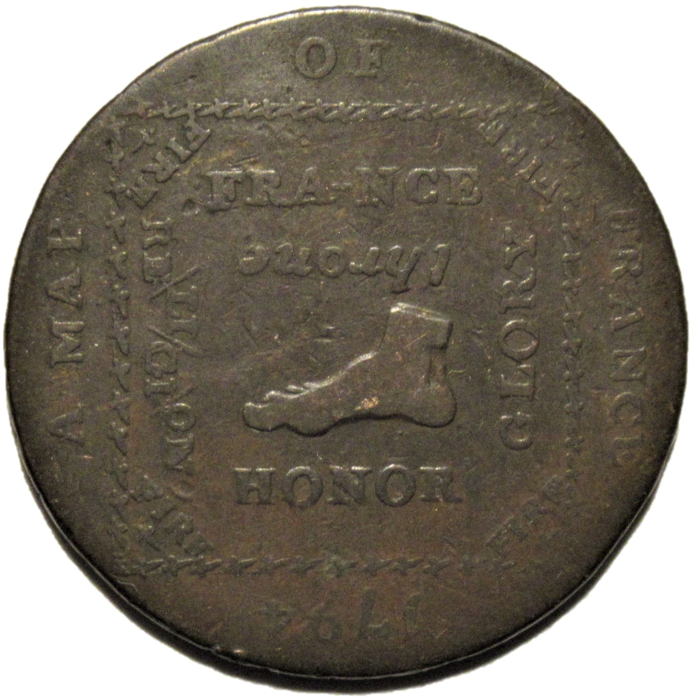 ½ Penny Hampshire - Emsworth / Earl Howe reverse