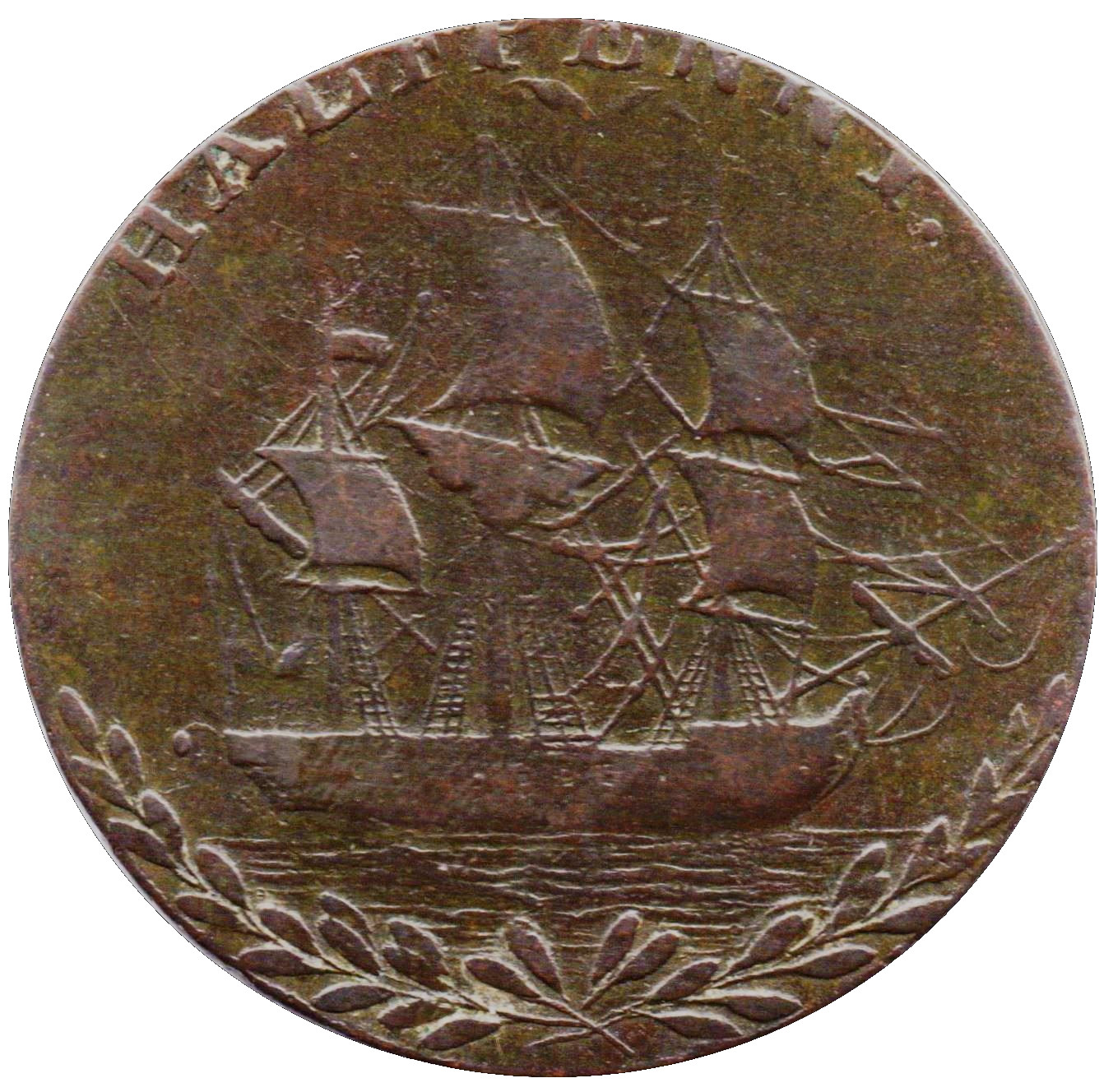 ½ Penny Hampshire - Emsworth / Earl Howe reverse