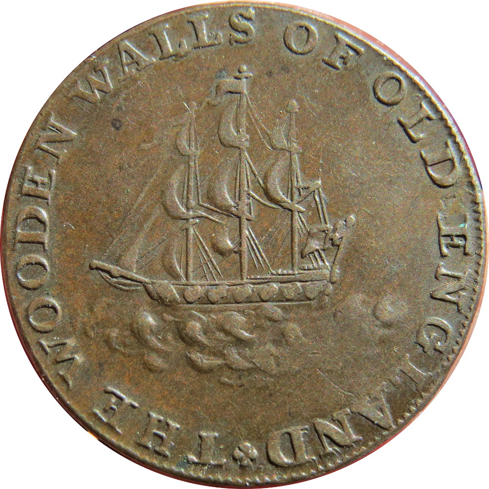 ½ Penny Hampshire - Emsworth / Earl Howe reverse