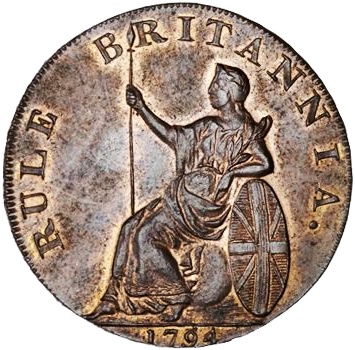 ½ Penny Hampshire - Emsworth / J. Stride reverse