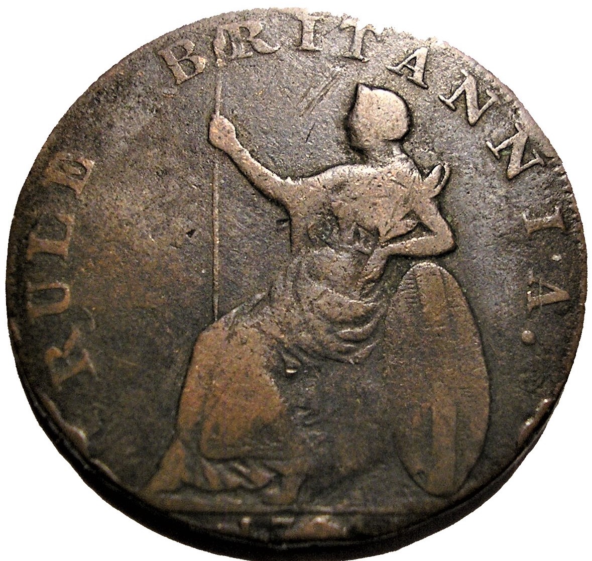 ½ Penny Hampshire - Emsworth / J. Stride reverse