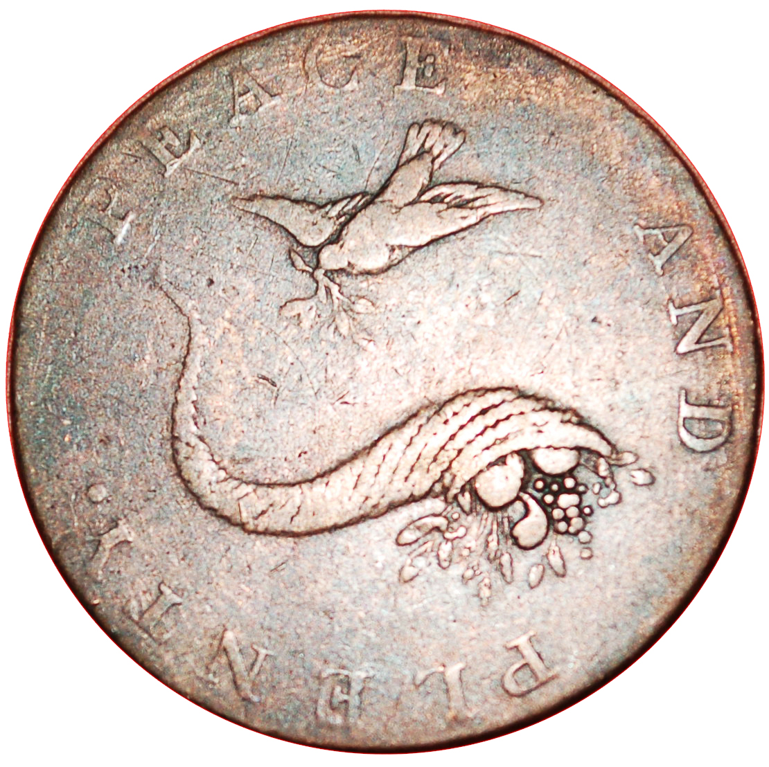 ½ Penny Hampshire - Emsworth / J. Stride reverse