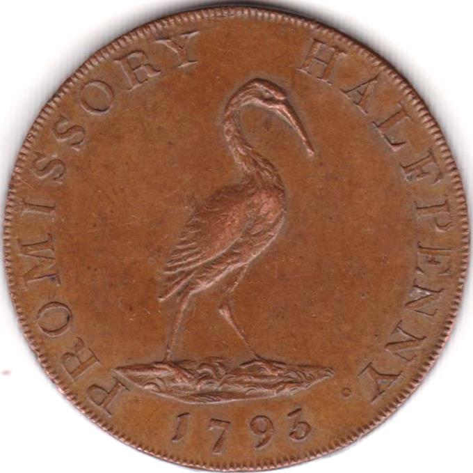 ½ Penny Hampshire - Petersfield / Holland and Andrews reverse