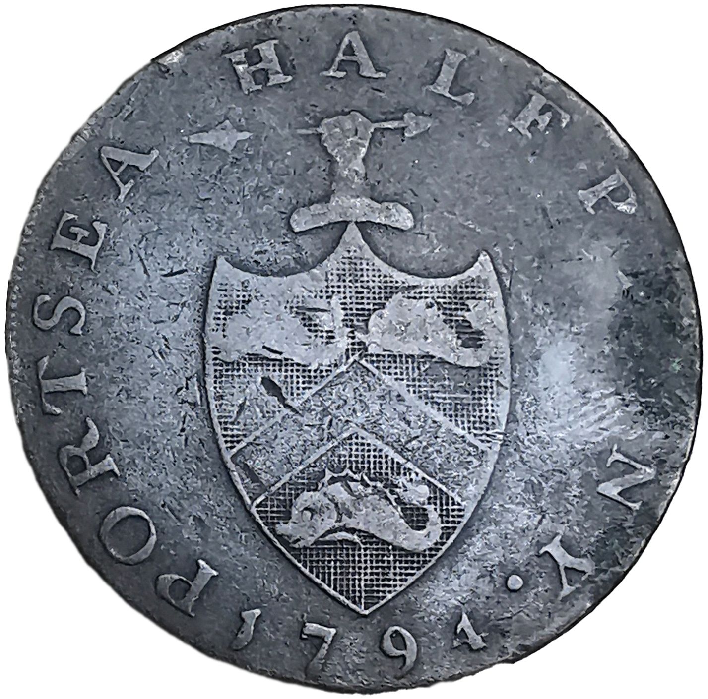 ½ Penny Hampshire - Portsea / G. Sargeant obverse